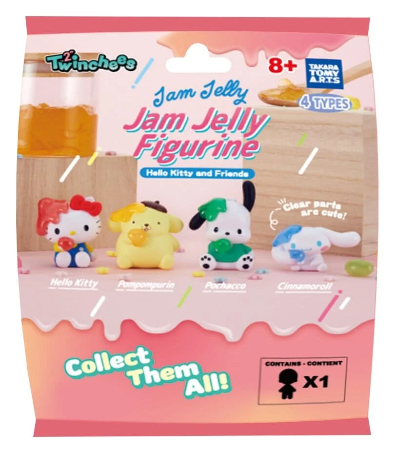 Sanrio Twinchees Mini Figures Hello Kitty & Friends Jam Jelly 5 cm Blind Pack - 1 Unidade